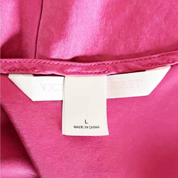 Vintage Victoria Secret 100% Silk Slip Dress in Pink - Picture 3 of 3